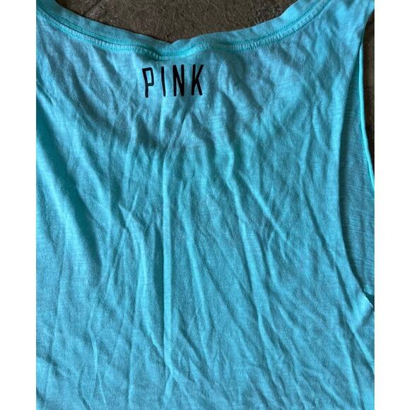 Victoria's Secret scoop neck teal color tank top, women's size L - Picture 4 of 4